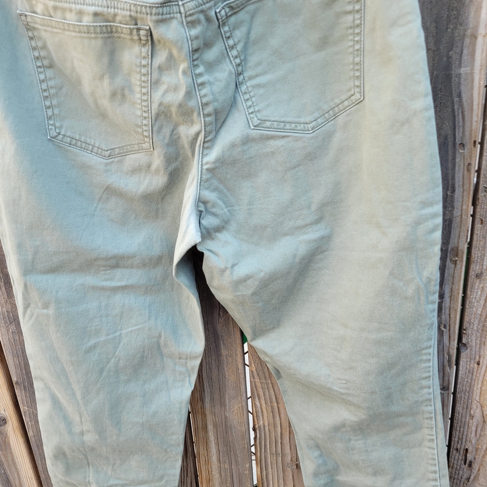 White House Black Market Green Ankle Cropped Pants SZ 6 - Picture 15 of 16
